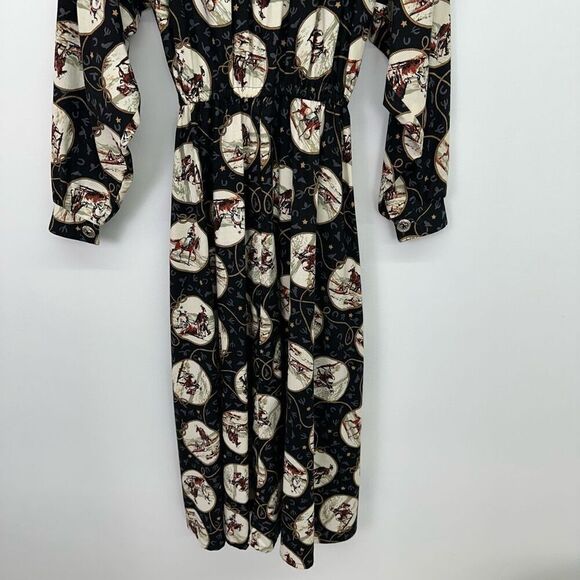 Panhandle Slim Women’s Vintage Western Cowboy Horse Equestrian All Over Print Bu - Picture 16 of 16